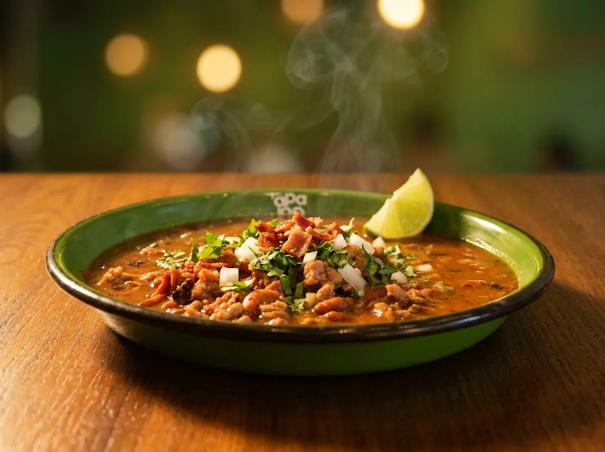 Carne en su jugo grande de Apapacho, el platillo estelar