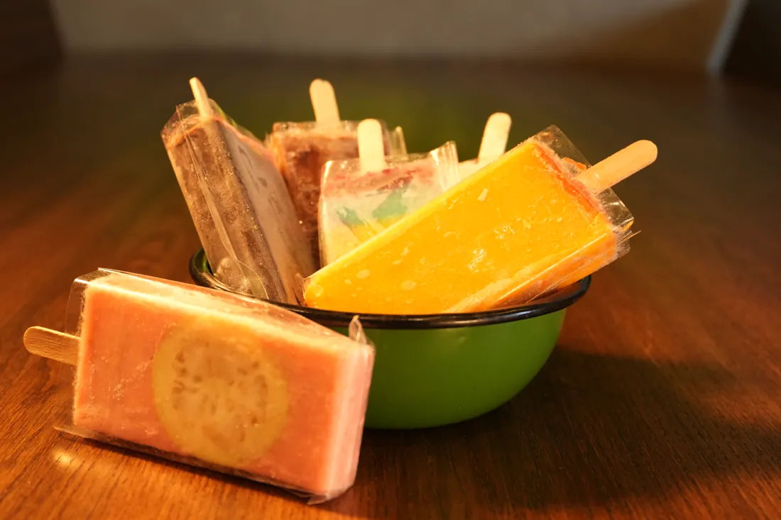 Paletas heladas artesanales